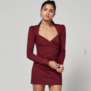 Reformation Adams Dress Garnet NWOT